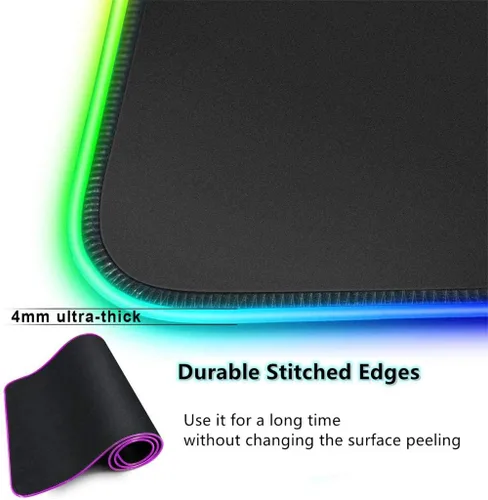 Vista 3 de Honkai Impact - Alfombrilla de ratón para videojuegos con diseño de anime en 3 generación para videojuegos, color RGB, grande, 14 colores Mause Pad