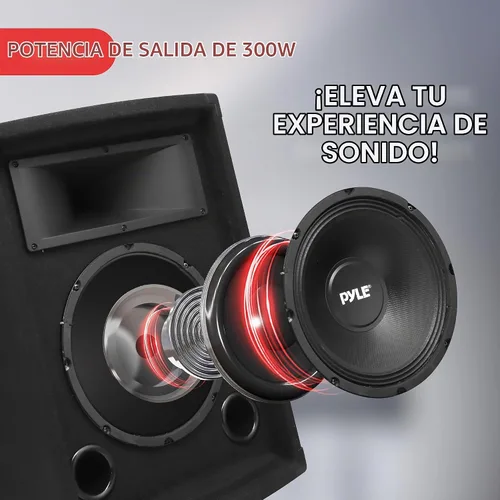 Vista 2 de PYLE-PRO PADH1079 – 500 W 10 pulgadas Gabinete de altavoces de dos vías