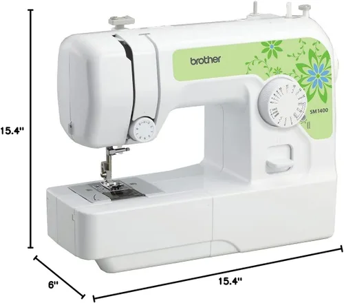 Vista 5 de Brother Sewing Máquina de coser de 14 puntadas, blanco