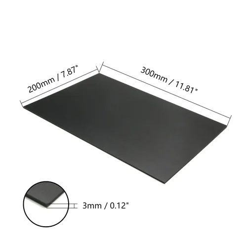 Vista 3 de Aicosineg Tablero de espuma de PVC, hoja de plástico resistente al agua, hoja de PVC expandida, ligera, imprimible, rígida, tablero de plástico
