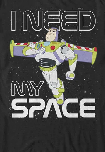 Vista 3 de Disney Toy Story Buzz I Need My Space Graphic Camiseta para hombre