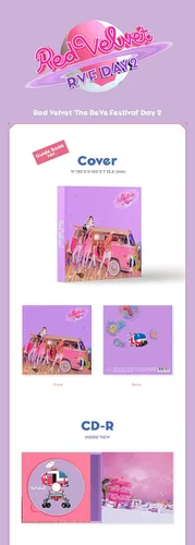 Vista 2 de RED VELVET - The ReVe Festival Day 2 [Libro de guía ver.] Álbum+Juego de tarjetas fotográficas adicionales