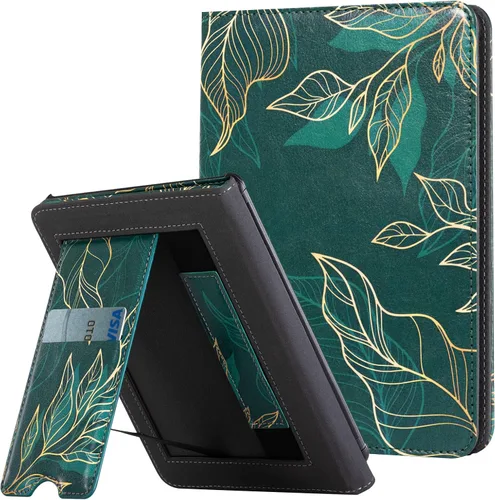 Vista 42 de CoBak Funda con soporte para Kindle Paperwhite - Funda de piel sintética duradera con función de apagado y encendido automático, ranura