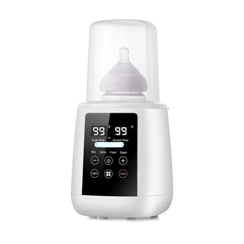 Vista 2 de Calentador de biberones, calentador de leche 3 en 1, descongela, descongela, pantalla LED, luz nocturna, esterilizador de vapor, temperatura