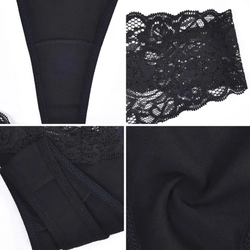 Vista 7 de Sunm Boutique Lace Thongs for Women Thong Underwear Women Lace Panties Women Underwear Cotton Thongs for Women Pack