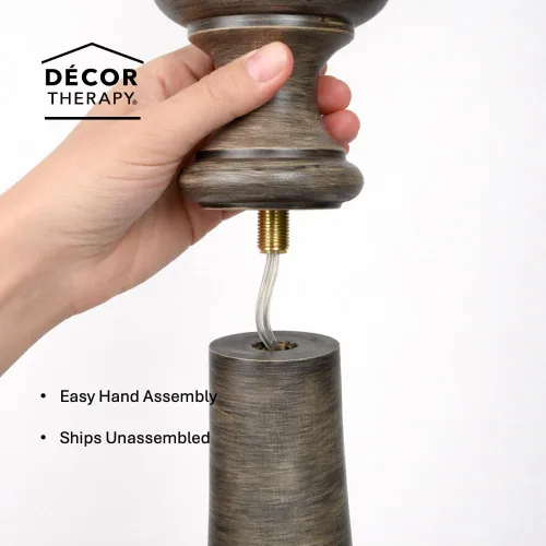 Vista 6 de Decor Therapy PL4379 lámpara de pie Gris cálido