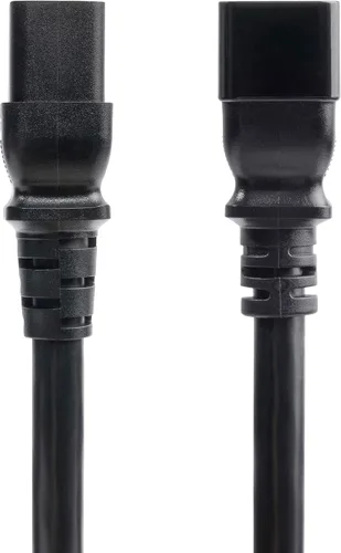 Vista 2 de StarTech - Cable de extensión resistente de 2 pies, 20 A, 250 V (BA16-2200-POWER-CORD) IEC 60320 C19 to C20, UL Listed, AC Power Cable, Heavy