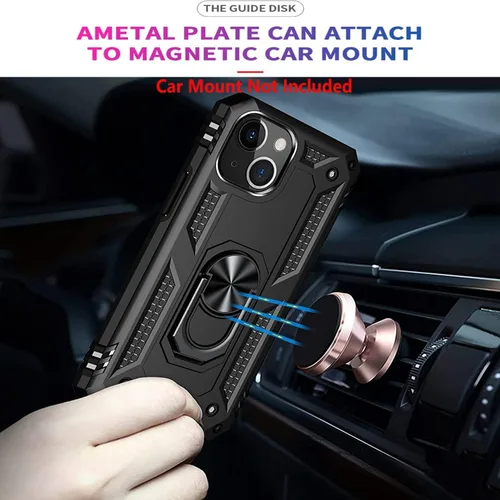 Vista 5 de STARSHOP Funda compatible con iPhone 13 Mini, con protector de pantalla de vidrio templado incluido, protección contra caídas de grado militar a