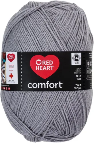 Vista 91 de RED HEART Hilo Comfort Shimmers, ópalo blanco
