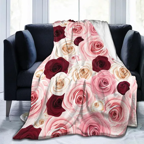 Vista 11 de Manta de hongos florales retro de los años 70, mantas suaves de franela para cama, acogedora y ligera, regalos de felpa para mujeres, hombres