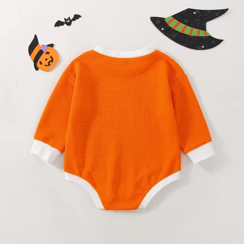 Vista 6 de Sudadera de cuello redondo para bebé niña y niño de manga larga suéter de punto gofre de gran tamaño ropa de otoño