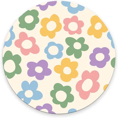 Vista 18 de Alfombrilla para mouse, de colores abstractos, personalizable, redonda, texturizada, lavable, con base de goma antideslizante, para mouse