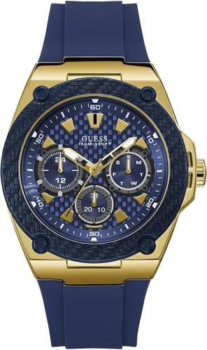 Vista 10 de Guess Reloj de cuarzo para hombre, acero inoxidable Negro/Tono Dorado/Negro