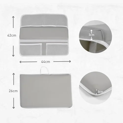 Vista 3 de Cómodo juego de rodilleras y coderas de baño, juego de tapetes de baño de espuma viscoelástica gruesa antideslizante de secado rápido para bebé