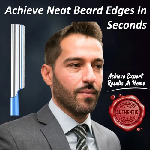 Vista 5 de Afeitadora de viaje para hombre con estuche, herramienta para moldear la barba, bigote, barbas, recortadora recta, afeitadora de cabra, modeladora