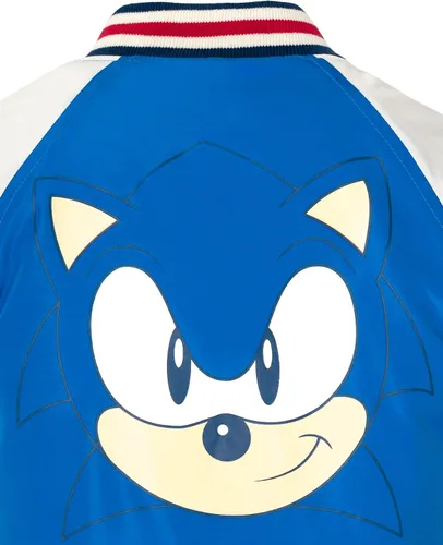 Vista 5 de SEGA Sonic the Hedgehog - Chaqueta universitaria con cremallera para niños pequeños y grandes, tallas (4-14-16)