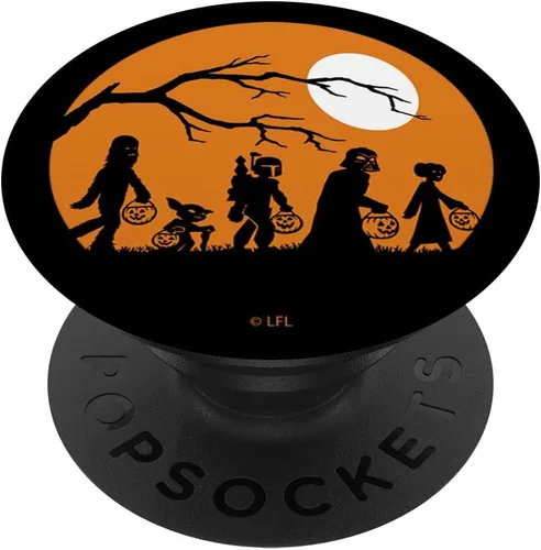 Vista 6 de Star Wars Personajes Truco o trato de Halloween PopSockets MagSafe PopGrip para iPhone