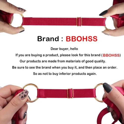 Vista 8 de BBOHSS - Arnés para mujer, diseño de plumas