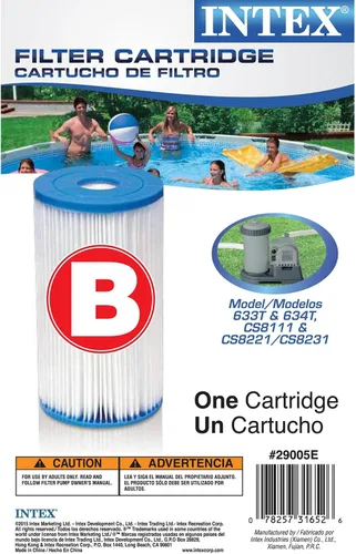 Vista 6 de Intex 29005E - Cartucho de bomba de filtro de material Dacron de repuesto para piscina tipo B (6 unidades)