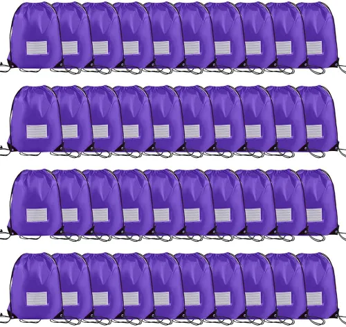 Vista 19 de CODOBON Paquete de 20 bolsas con cordón, mochila de cuerda de dibujo a granel, bolsa de bricolaje para gimnasio, deportes, bolsa para mujeres