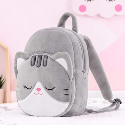 Vista 48 de Lazada Mochila para niños pequeños, juguetes de animales de peluche, mochila pequeña, color gris, 9.5 pulgadas