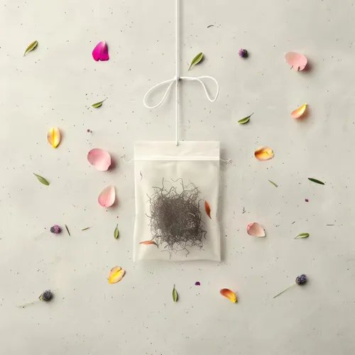Vista 5 de Numola 100 bolsas de té desechables para té de hojas sueltas, bolsas de té vacías de material natural, bolsa infusora de té, bolsitas infusoras