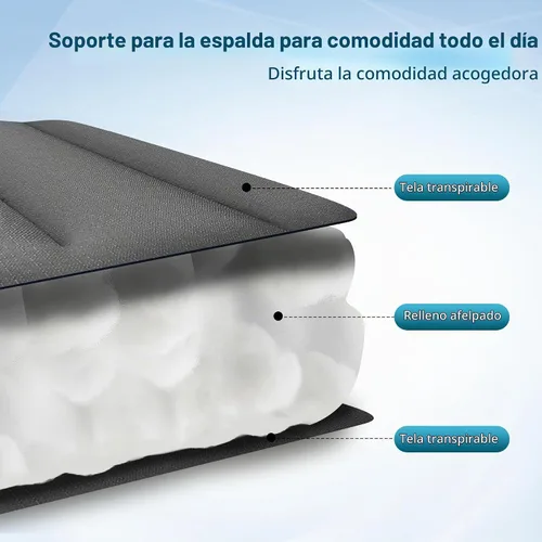 Vista 4 de MFSTUDIO Sillas Zero Gravity, silla reclinable de gran tamaño para patio, silla plegable acolchada con bandeja portavasos, soporta 400 libras