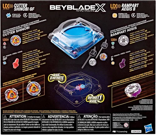 Vista 2 de Beyblade X Infinity Rail Battle Set