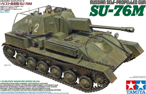 Vista 7 de TAMIYA Pistola autopropulsada rusa Su-76M 1/35