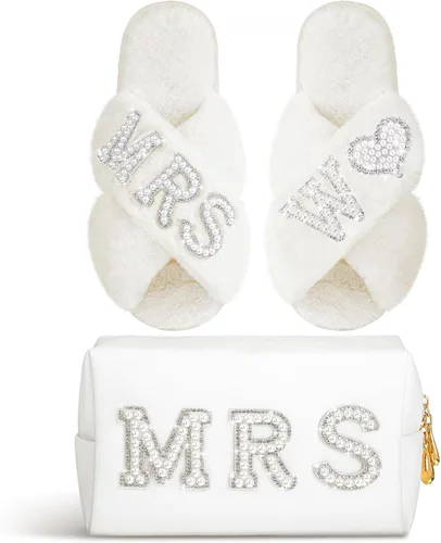 Vista 20 de Xtinmee - Bolsa de maquillaje personalizada para el día de la boda, S