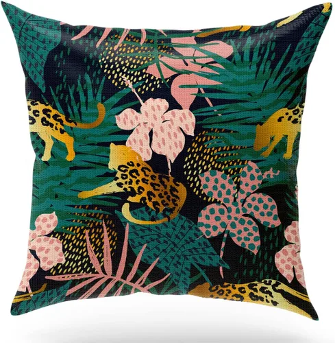 Vista 21 de KongMoTree Fundas de Cojines Decorativos con 26 Letras Inglesas Decorativas, Protectores de Almohada de Lino Decorativo, Funda de Almohada