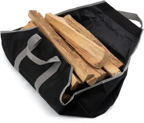 Vista 6 de Stanbroil Bolsa de lona para leña, duradera bolsa de troncos Firepalce con asas para estufa de leña, camping al aire libre