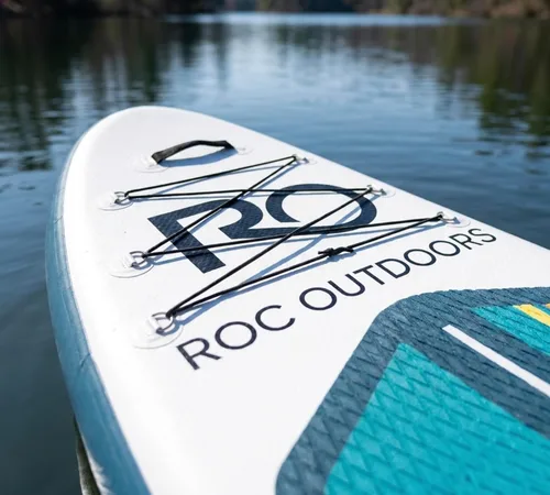 Vista 9 de Roc Inflatable Stand Up Paddle Board 10' 6" with Premium SUP Paddle Board Accessories, Wide Stable Design, Non-Slip Comfort Deck for Youth & Adults