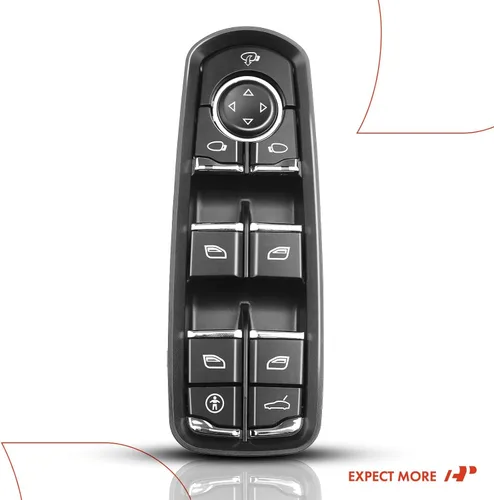 Vista 8 de A-Premium Master - Interruptor de elevalunas eléctrico compatible con Porsche Cayenne 2011-2014, Macan 2015, Panamera 2010-2015 Hatchback, lado