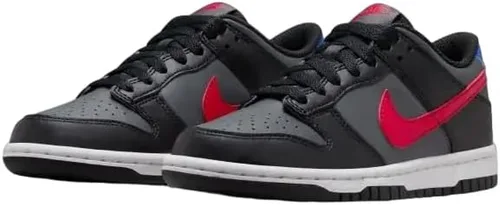 Vista 3 de Nike Zapatillas Dunk Low Big Kid, NegroUniversity Rojo-blanco