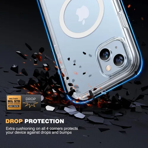 Vista 475 de DIACLARA - Funda transparente compatible con iPhone XR 6.1 pulgadas 2018