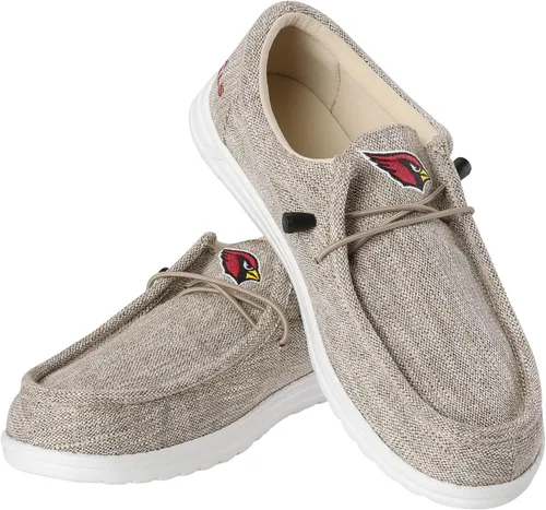 Vista 9 de FOCO Men's NFL Team Logo Lightweight Loafers Lace Up Cotton Knit Shoes