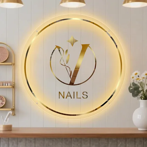Vista 10 de Letrero de neón personalizado para decoración de pared, luces LED de neón Color personalizable