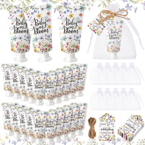 Vista 13 de 48 Juegos de Crema de Manos de Flores Silvestres para Baby Shower Regalos Obsequios de Fiesta de Crema de Manos para Invitados Regalo de Flores