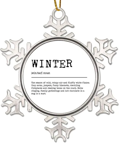 Vista 9 de Definición de sustantivo coño adorno colgante para árbol de Navidad, definición de coño, copo de nieve, adorno de árbol de Navidad, recuerdo