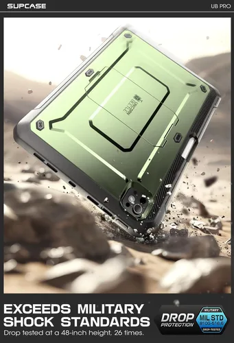 Vista 3 de SUPCASE Funda para iPad Pro de 13 pulgadas M5/M4 (2025/2024) con soporte para lápiz (Unicorn Beetle Pro)