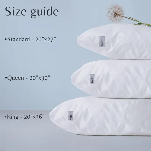 Vista 7 de COOL GEL Almohada alternativa de plumón, suave y cómoda (1, tamaño King (estándar de EE. UU.))