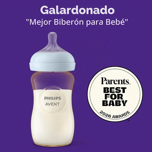 Vista 5 de Philips Avent Biberones naturales de PPSU, flujo medio, 9 onzas, sin BPA Ámbar