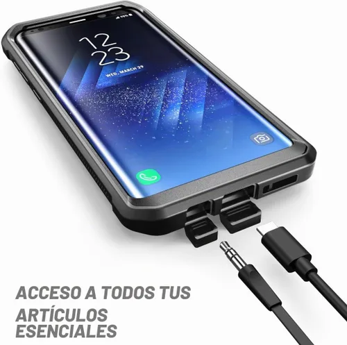 Vista 4 de SUPCASE Unicorn Beetle PRO Series - Funda protectora para Samsung Galaxy S8, carcasa protectora resistente de cuerpo completo para Galaxy S8 2017