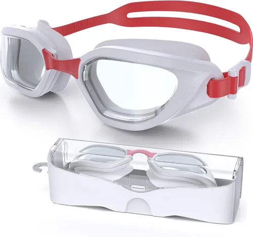 Vista 31 de Gafas de Natación, Gafas de Natación Unisex para Adultos Anti Niebla Anti UV Sin Fugas Visión Amplia para Hombres Mujeres Jóvenes