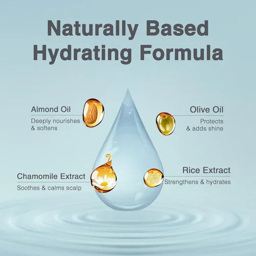 Vista 4 de Kaaral Purify Hydra Champú Hidratante - Cuidado hidratante natural para cabello seco o teñido - Seguro para mujeres y hombres - Suaviza y revive