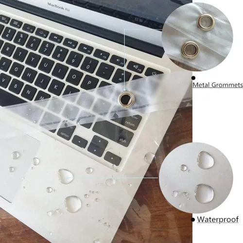 Vista 5 de AooHome Eva - Forro de ducha pequeño de 36 x 72 pulgadas, cortina de baño transparente de calibre 8 con ganchos, imanes inferiores, impermeable