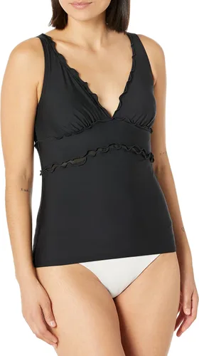 Vista 15 de DKNY Top tankini con cuello en V estándar para mujer