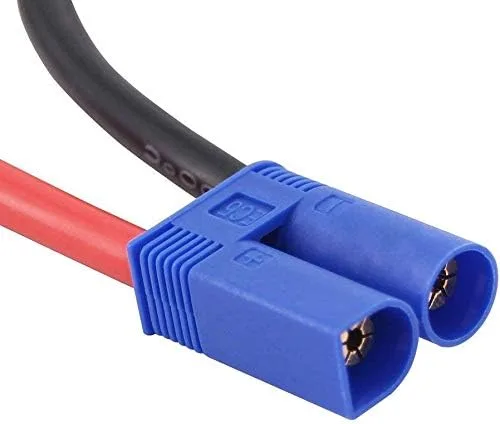 Vista 3 de FLYRC 2 unids EC5 serie serie conector de batería 12AWG cable de silicona suave adaptador para RC Lipo batería helicóptero Quadcopter