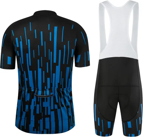 Vista 2 de Coconut Ropamo CR - Conjunto de camiseta de ciclismo para hombre, con cremallera, bolsillo con cremallera, manga corta, kits de ciclismo, pantalones